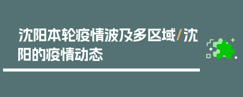 沈阳本轮疫情波及多区域/沈阳的疫情动态