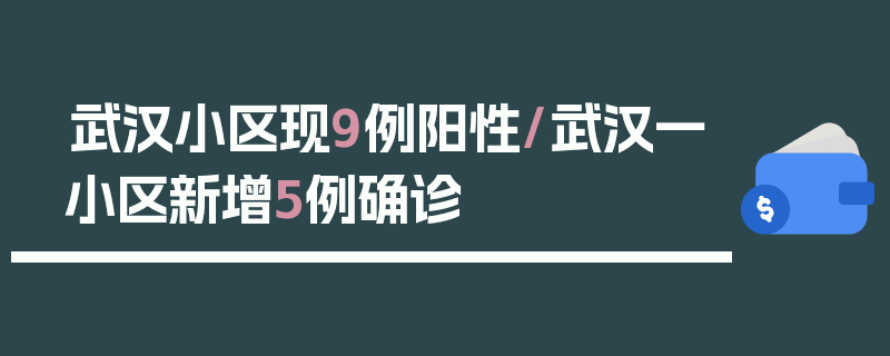 武汉小区现9例阳性/武汉一小区新增5例确诊