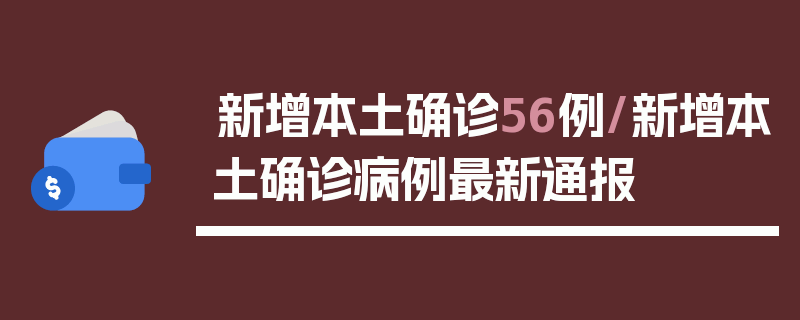 新增本土确诊56例/新增本土确诊病例最新通报